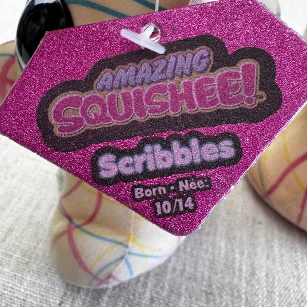 Grin Studios Amazing Squishee Unicorn Goldee Scribbles 6pc Lot/Set New with Tags